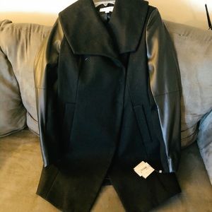 Laundry Leather/Felt Coat